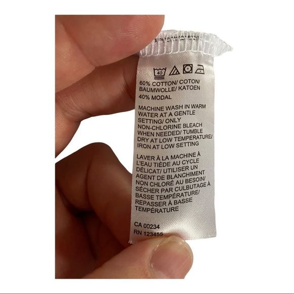 ELYSIAN long sleeve white tee shirt size medium nwt - Picture 3 of 6